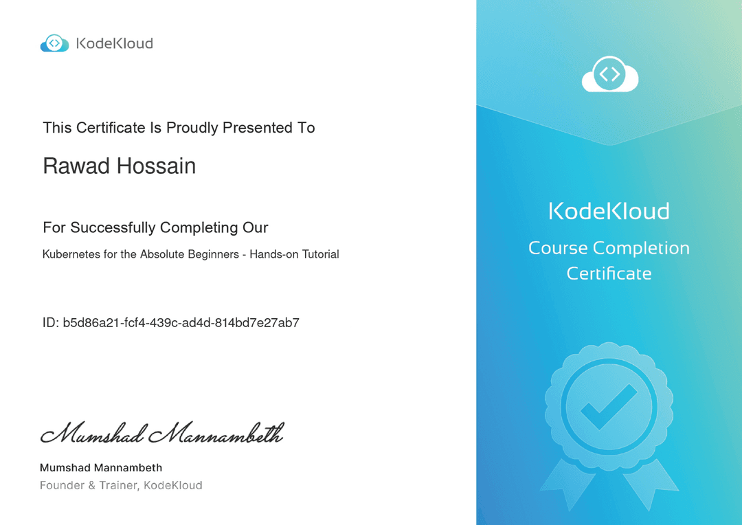 KodeKloud Kubernetes